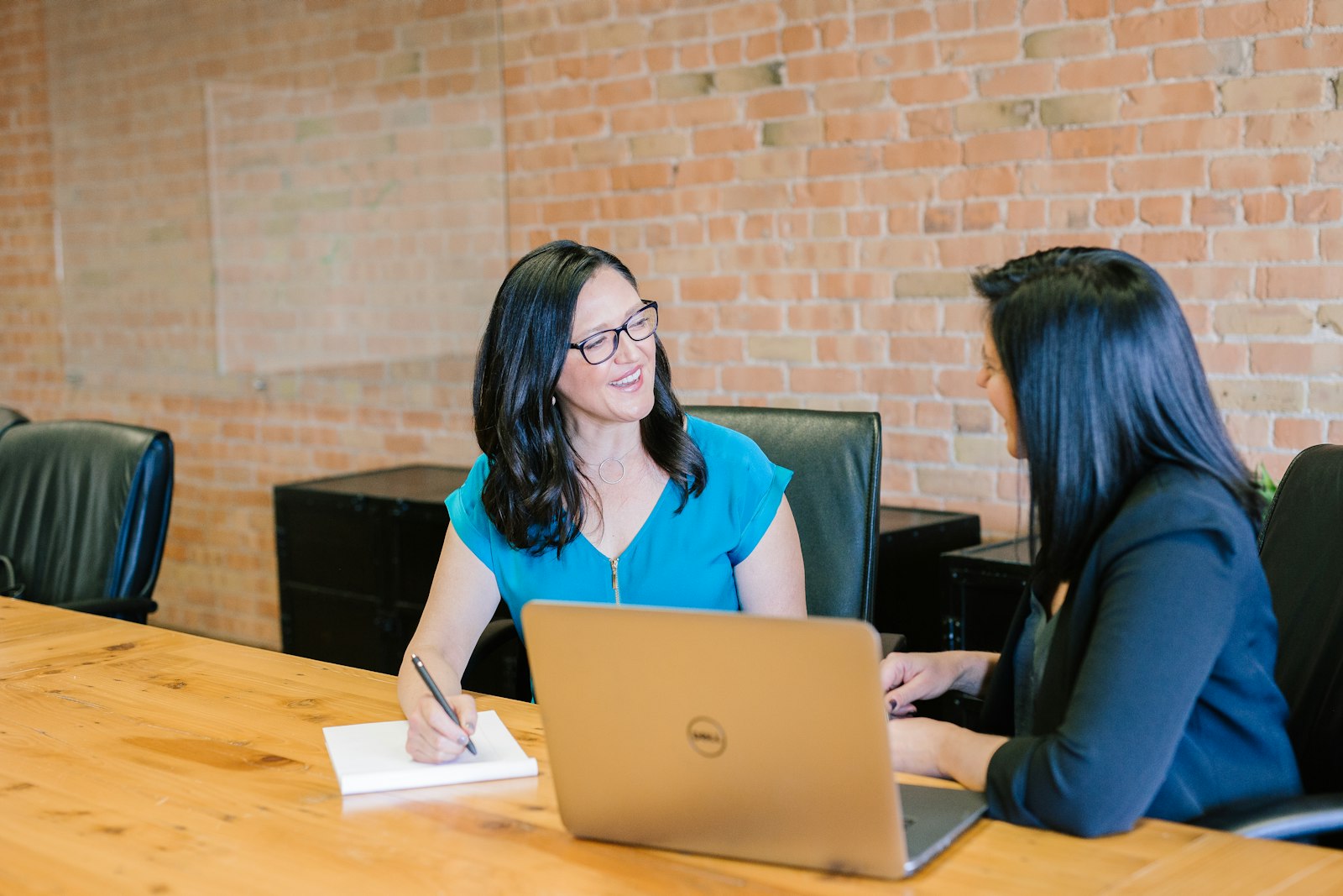 Recruiter in conversation with a candidate across a desk